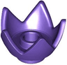 Minifigure, Headgear Crown Eggshell with 5 Points and Center Stud