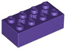 Technic, Brick 2 x 4 with 3 Axle Holes