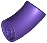 Brick, Round 2 x 2 D. 45 degrees Elbow (27.7mm Standing Height)
