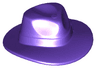 Minifigure, Headgear Hat, Wide Brim Outback Style (Fedora)