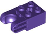 Technic, Brick Modified 2 x 2 with Ball Socket and Axle Hole - Straight Forks with Round Ends and Closed Sides