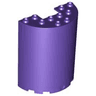 Cylinder Half 3 x 6 x 6 with 1 x 2 Cutout