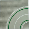 Baseplate, Road 32 x 32 7-Stud Curve with Road Pattern