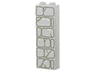 Brick 1 x 2 x 5 with Dark Gray Stone Outlines Pattern