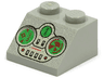 Slope 45 2 x 2 with Green and Light Gray Controls Pattern