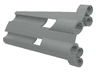 Technic, Panel Fairing # 3 Large Long, Large Holes, Side A