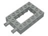 Technic, Brick 4 x 6 Open Center with 2 Fixed Rotatable Friction Pins on End
