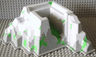 Baseplate, Raised Belville Mountain 22 x 22 x 10 with Snow, Ice and Plants Pattern