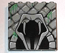 Brick 1 x 6 x 5 with Stones and Open Snake Mouth with Fangs Pattern