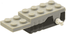 Pullback Motor 6 x 2 x 1 1/3 with Black Base and White Wheels Holder Pins (Motor 1)