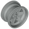 Wheel 56mm D. x 34mm Technic Racing Medium, 3 Pin Holes