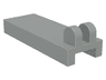 Hinge Tile 1 x 2 1/2 with 2 Fingers on Top