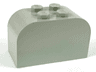 Slope, Curved 4 x 2 x 2 Double with 4 Studs