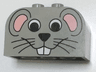 Slope, Curved 4 x 2 x 2 Double with 4 Studs with Mouse Face Pattern