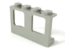 Window 1 x 4 x 2 Plane, Single Top Hole and Double Bottom Holes for Glass