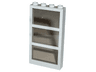 Window 1 x 4 x 6 with 3 Panes with Fixed Trans-Brown Glass