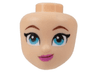 Mini Doll, Head Friends with Reddish Brown Eyebrows, Medium Azure Eyes, Dark Pink Lips, Lopsided Grin Pattern