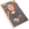 Tile 2 x 3 with Painting of Minifigure with Green Dress, Dark Brown Hair and Robe Pattern (Mona Lisa)