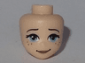 Mini Doll, Head Friends with Medium Azure Eyes, Freckles, Dark Tan Lips and Slightly Crooked Smile Pattern