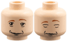 Minifigure, Head Dual Sided HP Ron with Awake / Asleep Pattern