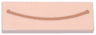 Tile 1 x 3 with Medium Nougat Curved Line Pattern (Super Mario Closed Mouth Smile)
