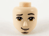 Mini Doll, Head Friends Male Large with Dark Brown Eyebrows and Soul Patch, Medium Nougat Eyes and Lopsided Grin Pattern (Flynn Rider)