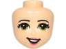 Mini Doll, Head Friends with Olive Green Eyes, Dark Pink Lips and Open Mouth Pattern