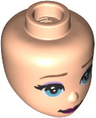 Mini Doll, Head Friends with Medium Azure Eyes, Lavender Eye Shadow, Dark Pink Lips Pattern