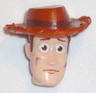 Minifigure, Head, Modified Male with Dark Orange Hat and Dirt Stains Pattern (Woody)
