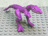 Dinosaur Mutant Lizard with White Eyes and Teeth, Sky Blue Specks on Back Pattern