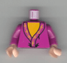 Torso Harry Potter Dumbledore Pattern / Light Purple Arms / Light Nougat Hands