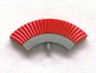 Minifigure, Crest with Red Plumes Pattern