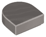Tile, Round 1 x 1 Half Circle Extended