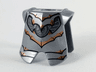 Minifigure Armor Breastplate with Leg Protection with Copper Bats and Pearl Dark Gray Trim Pattern