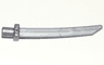 Minifigure, Weapon Sword Blade with Bar, Square Crossguard