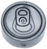 Tile, Round 1 x 1 with Soda Pop Can Top Pattern
