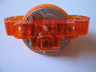 Technic Brick 3 x 6 x 2 with Metal Flywheel and Orange Tire (Chima Rip Cord Base)