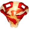 Tornado of Spinjitzu with Bar Handles on Top Edge with Molded Red Spiral Pattern