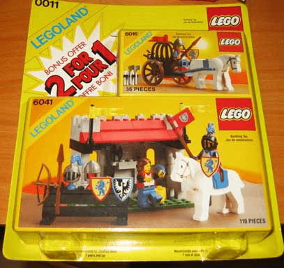 LEGO Castle 2 for 1 Bonus Offer (0011-3) set, 1987