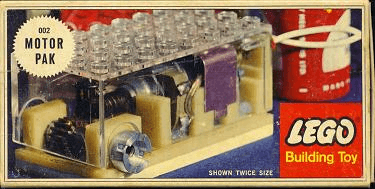 LEGO Motor Pak (4.5V Samsonite Gears Motor Set) (002-1) set, 1965