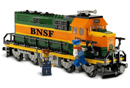 LEGO Burlington Northern Santa Fe (BNSF) GP-38 Locomotive (10133-1) set
