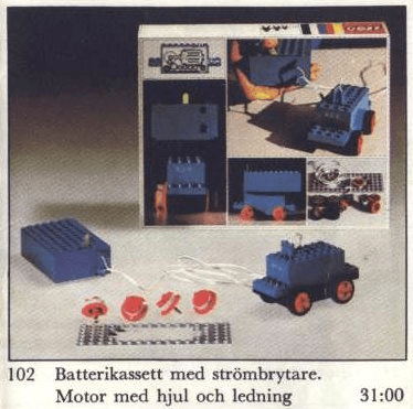 LEGO 4.5V Motor Set (102-1) set, 1968