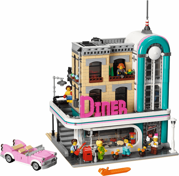 LEGO Downtown Diner (10260-1) set, 2018