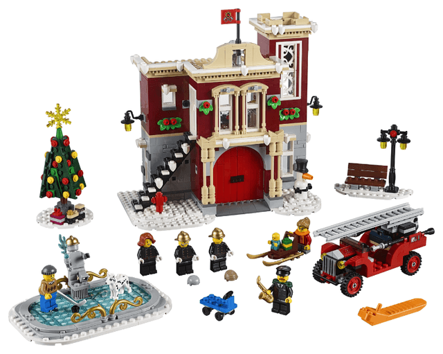 LEGO Winter Village Fire Station (10263-1) set, 2018