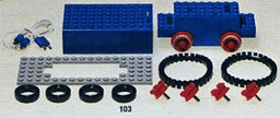 LEGO 4.5V Motor Set with Rubber Tracks (103-1) set