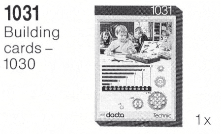 LEGO Building Cards - 1030 (1031-1) set, 1983