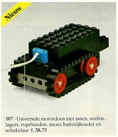 LEGO 4.5V Motor Set (Universal Motor Set/Complete Motor Set) (107-1) set, 1976