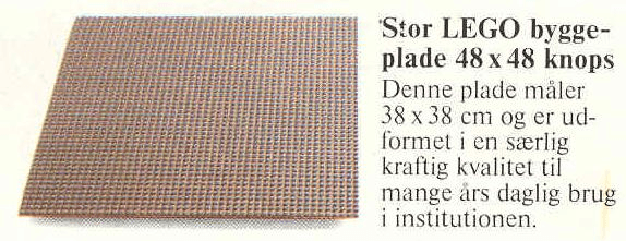 LEGO Large Baseplate 48 x 48 (1085-1) set, 1985