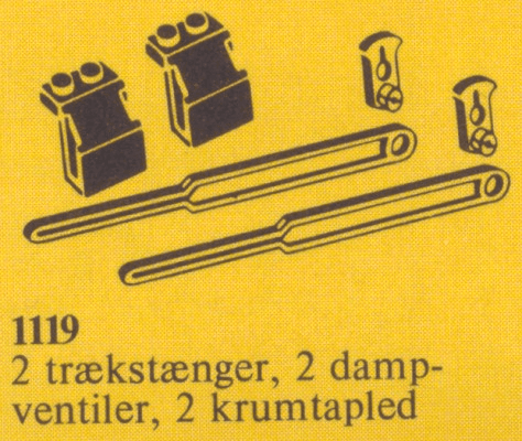 LEGO Locomotive Piston Assemblies (1119-1) set, 1977