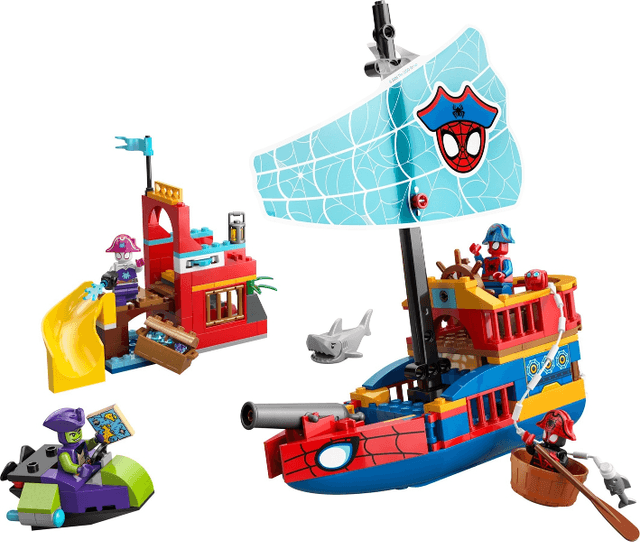 LEGO Team Spidey Pirate Ship (11208-1) set, 2026